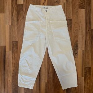 Zara Off-White Trousers